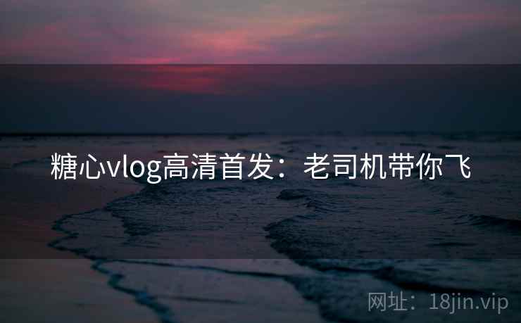 糖心vlog高清首发：老司机带你飞